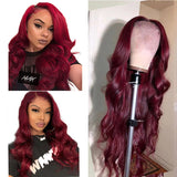 99J   13x4  Transparent Frontal Lace Wig Body Wave