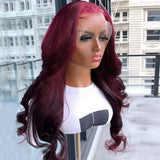 99J   13x4  Transparent Frontal Lace Wig Body Wave