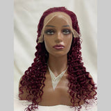 99J  13x4  Transparent Frontal Lace Wig Deep Wave